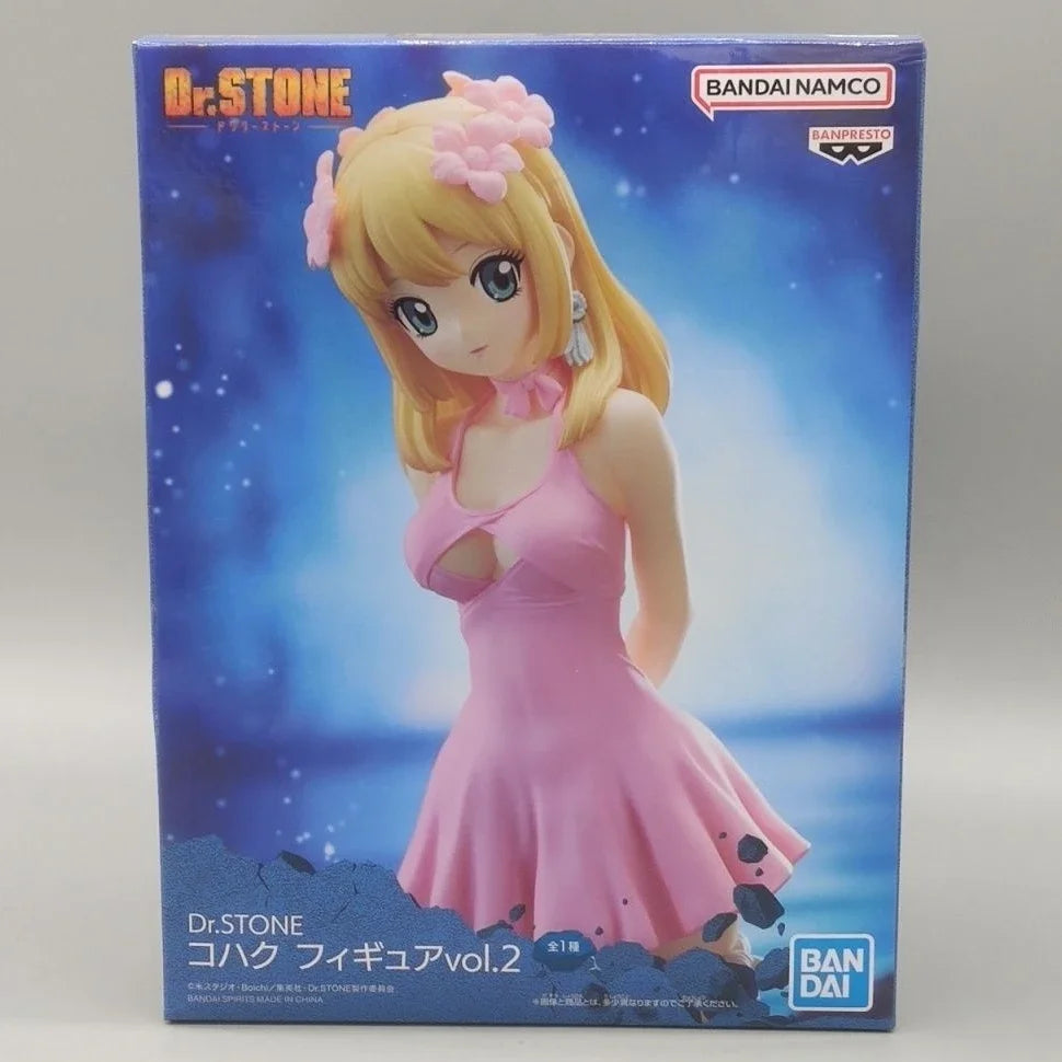 Bandai Original Banpresto Anime DR. STONE Amber Actionfigur Sexy Mädchen Kohaku Figur Sammlung Modell Spielzeug Puppe Ornamente Geschenk