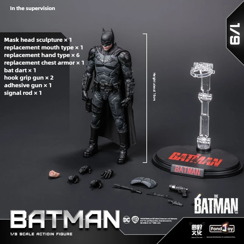 Genuine Fondjoy Batman(2022) Action Figure Toys Super Hero Model Batman Doll DC Fans Collection The Dark Knight Bruce Wayne