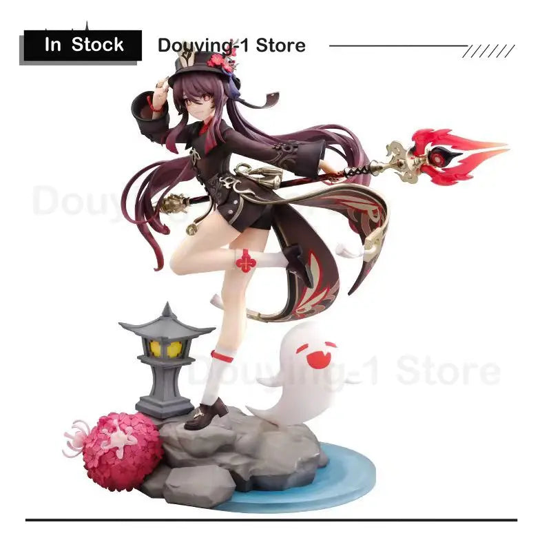 In Stock Original Genshin Impact 27cm Hutao Snow Plum Ver. 1/7 Scale Figure Action Figures Anime Model Toys
