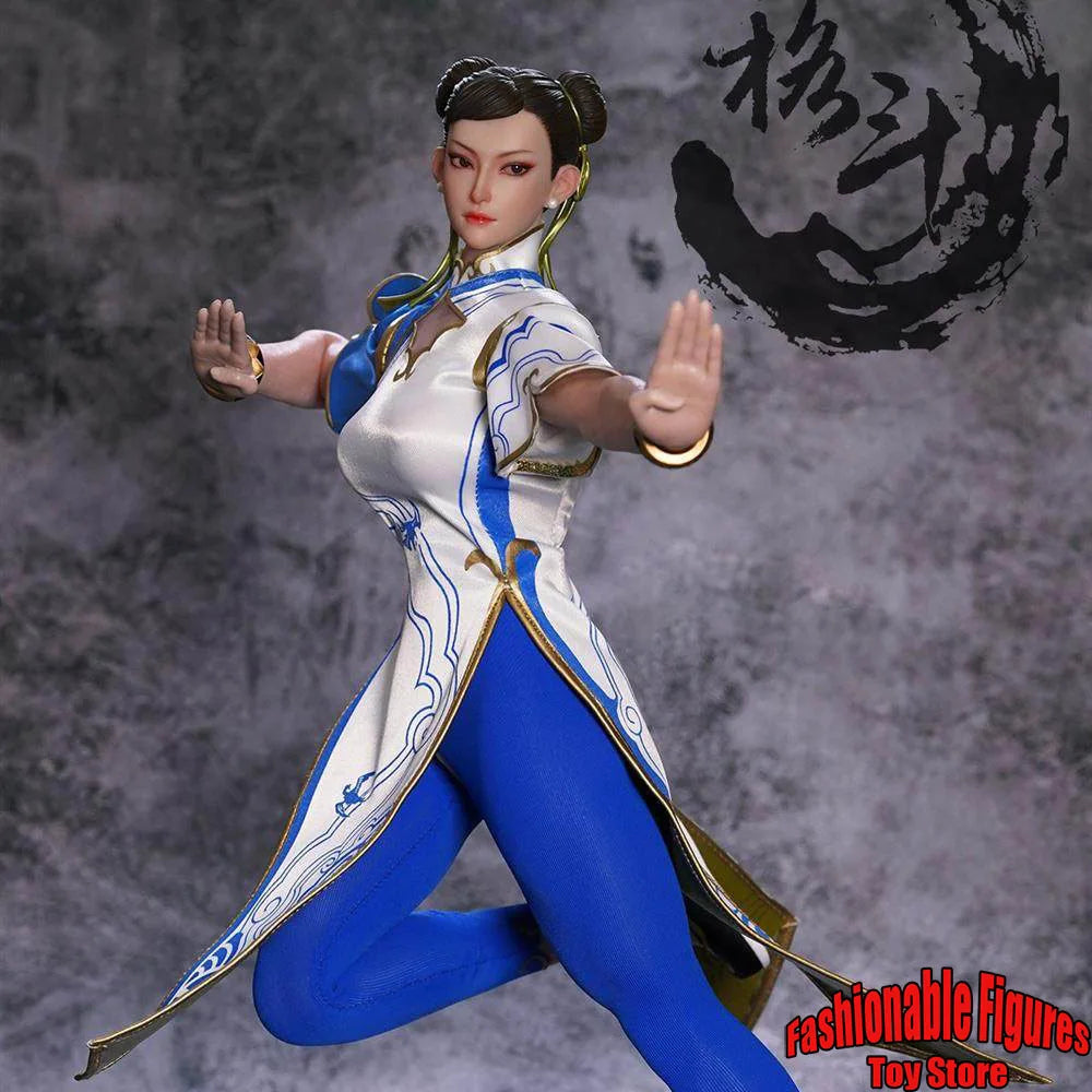 PLAY TOY 1/6 P026 1/6 Women Soldier Chun Li Kung Fu Warrior Fighter Elegance Cheongsam Version 12Inch Action Figure Model Dolls
