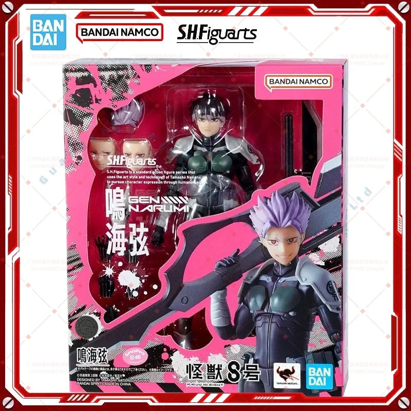 In Stock Genuine Bandai Kaiju No 8 Model Kit SHF Gen Narumi Anime Action Figure Collection Finished Model Boy Toys Birthday Gift