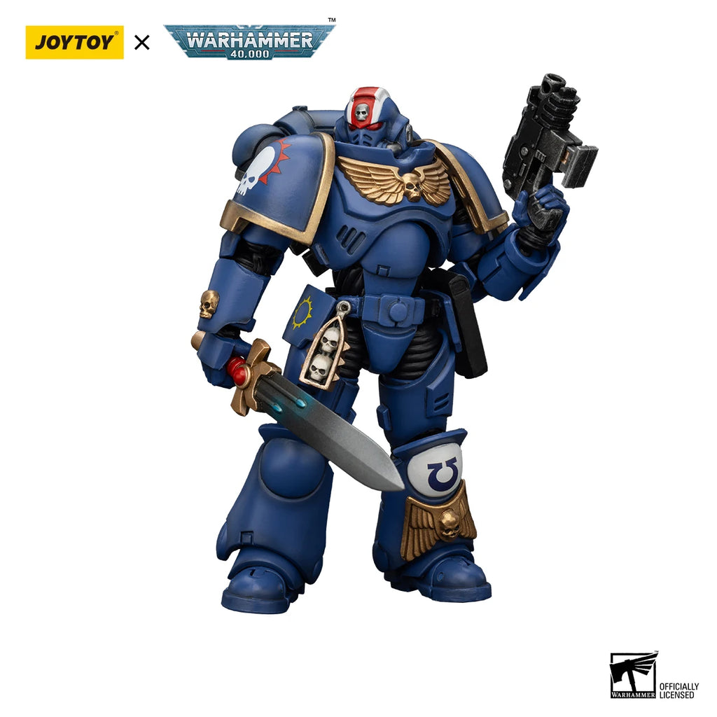 JOYTOY 1/18 Action Figure Warhammer 40K Ultramarines Heroes of The Chapter  Model Toy Gifts