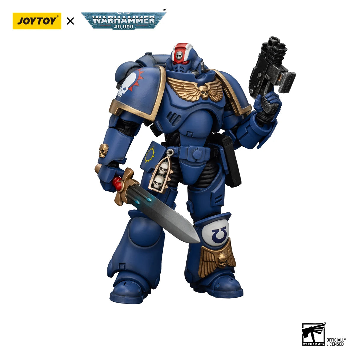 JOYTOY 1/18 Action Figure Warhammer 40K Ultramarines Heroes of The Chapter  Model Toy Gifts