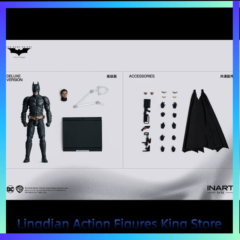 In Stock INART 1/12 "The Dark Knight Rises" Batman Bell Action Figure Toy Collection Gift