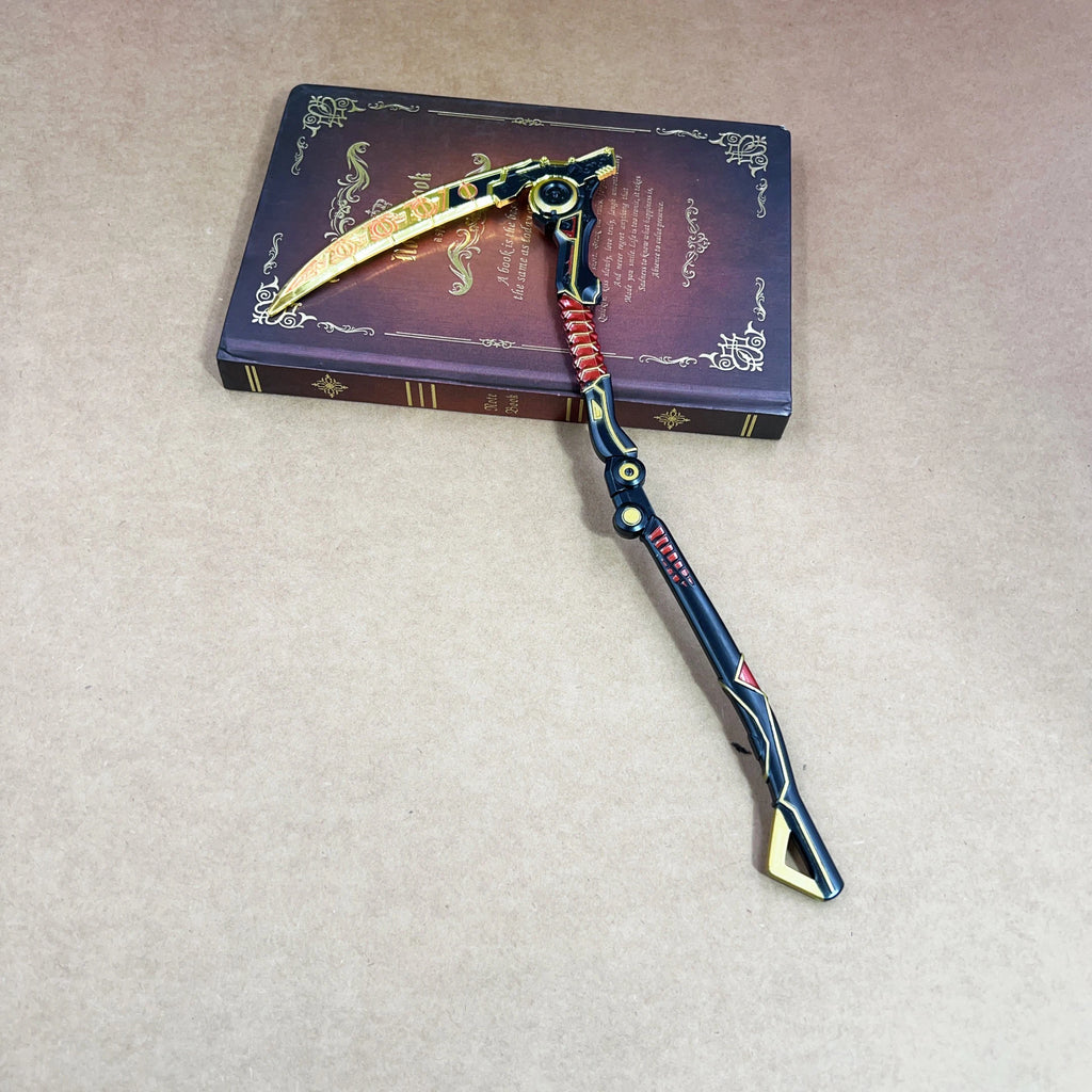 30cm Death Grip Apex legends Game Merchandise Heirloom Revenant Metal Scythe Model Home Ornament Craft Collection Toy Boy