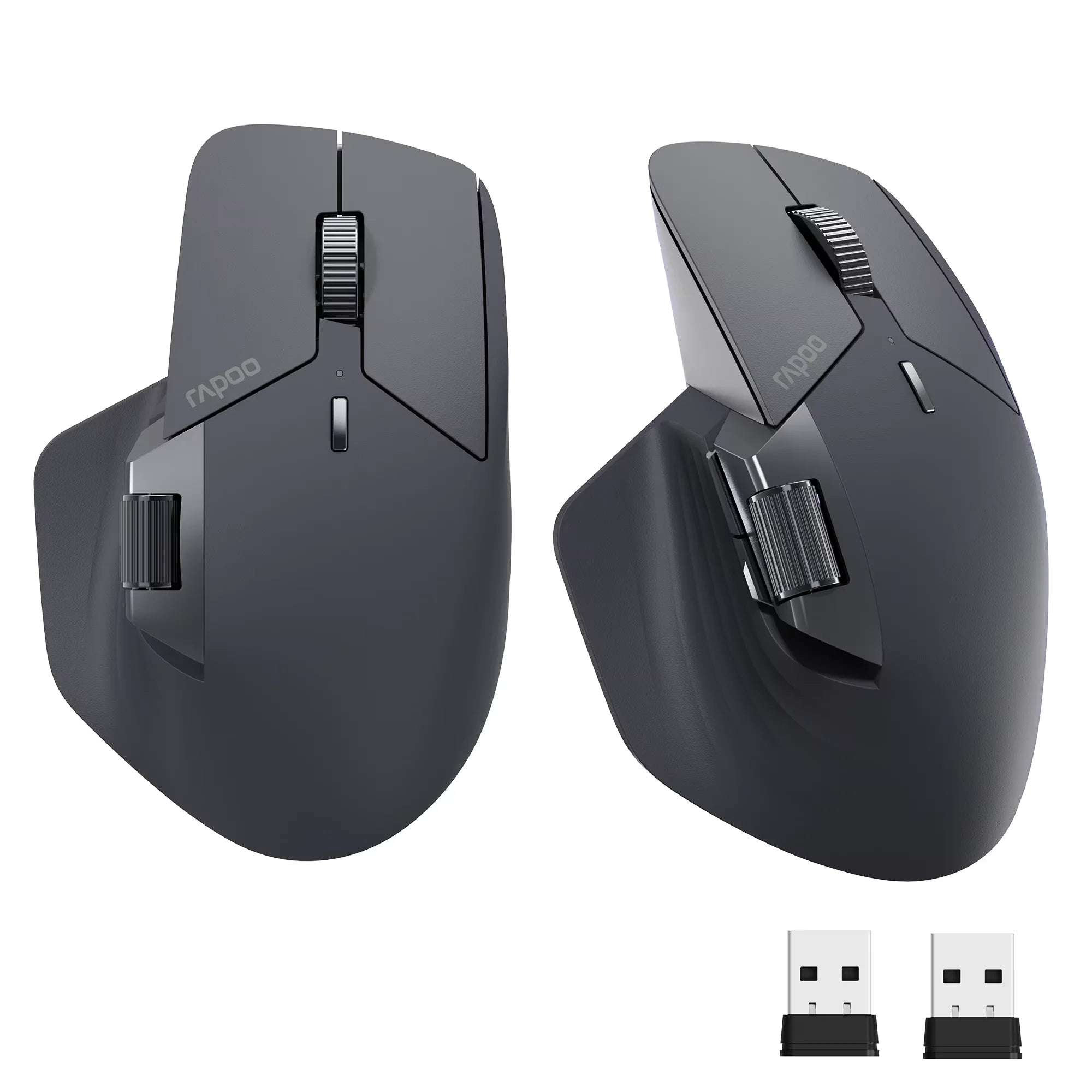 2025 New Rapoo MT760/MT760Mini Multi-mode Rechargeable Wireless Mouse Ergonomic 4000 DPI Support Up to 4 Devices Bluetooth Mouse