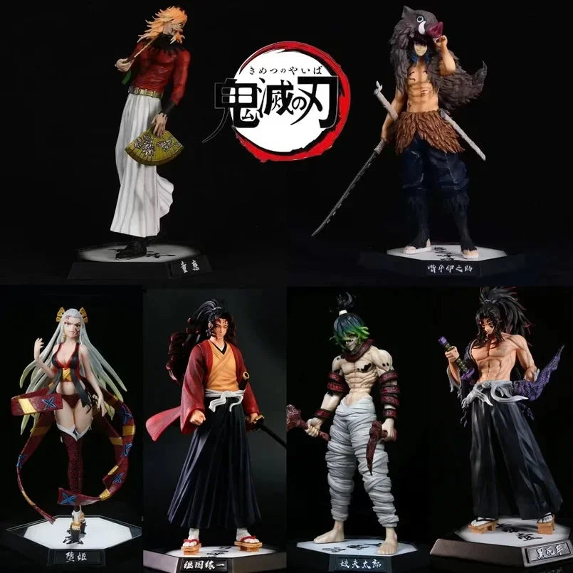 Anime Demon Slayer Kimetsu No Yaiba Figure Giyuutarou Daki Kokushibo Tsugikuni Yoriichi Douma Inosuke Action Figures Model Toys