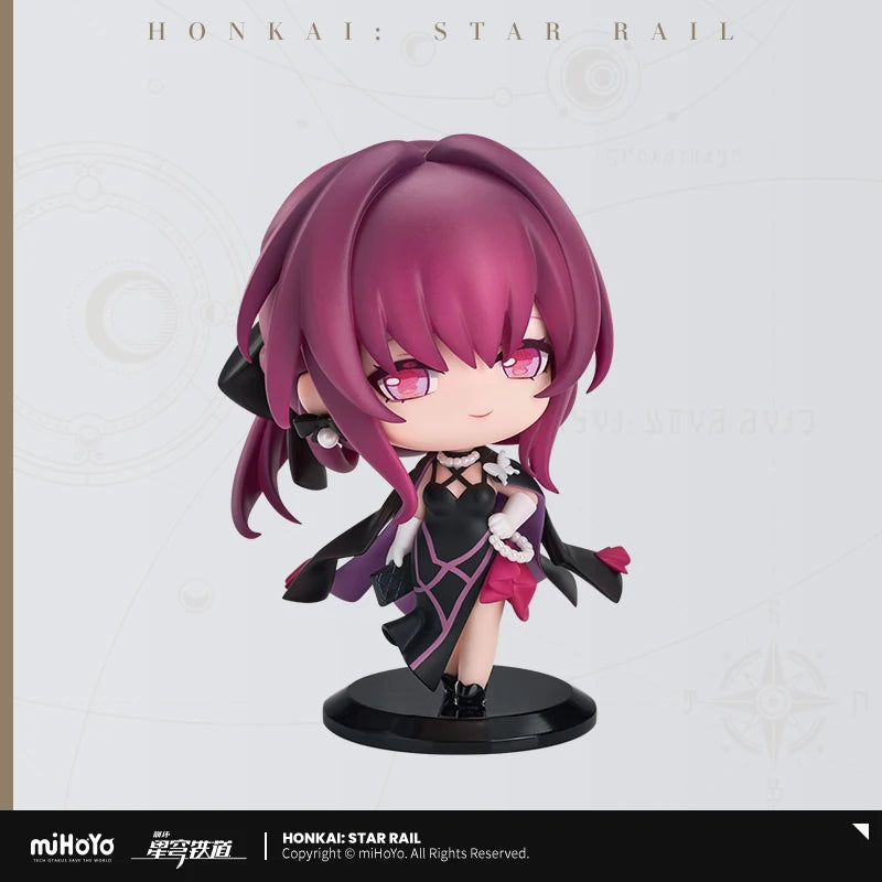 Honkai Star Rail Q Version Figure Train Welcome Tea Party Series Doll Dan Heng March 7th Action Figures Game Peripheral  Gift