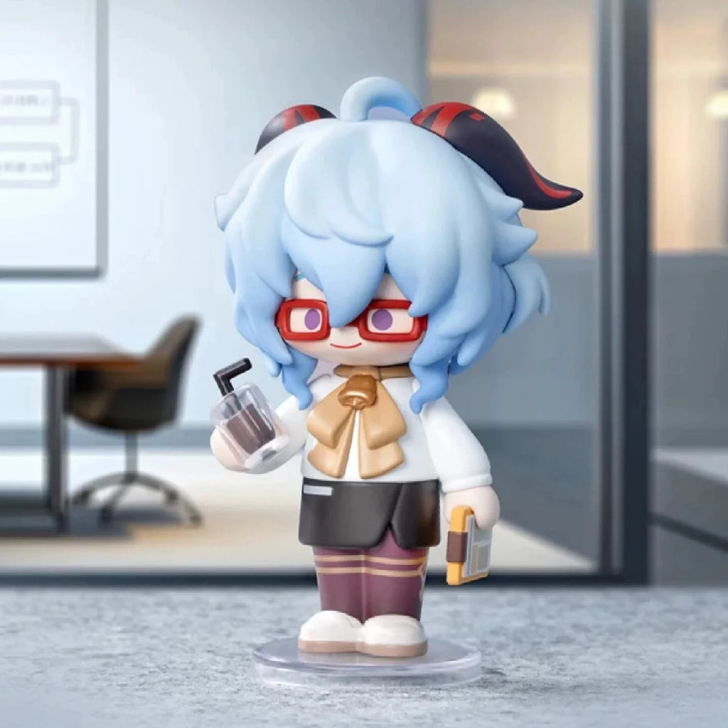 Tcv Popmart Genshin Impact Dress-Up Dreams Themed Chibi Series Blind Box  Q Mini Figure Toy Mystery Box Surrounding Walnut Wendy