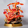 Anime One Piece Portgas D Ace Fire Fist GK Figure Marineford Battle Collectible Statue Resin Model Desktop Decor Gift