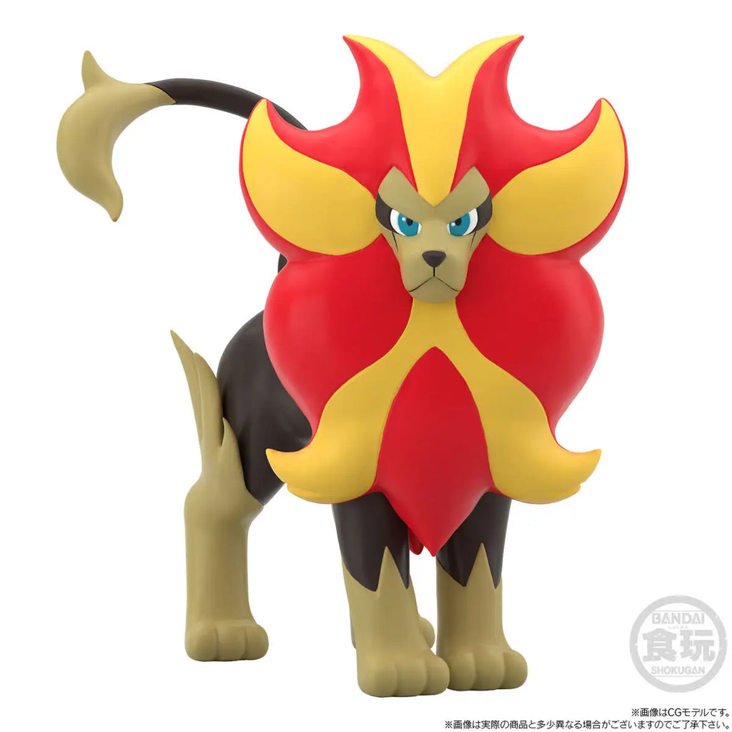 Bandai Pokemon XY Game Anime SCALE WORLD Kalos Region Lysandre Pyroar PVC Action Figures Pokemon Pikachu Figurine Model Toys