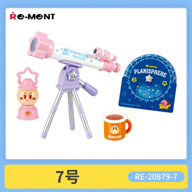 New Re-Ment Kirby Miniature Scene of Starry Sky Camping Anime Action Figure Model Toys Gift for Birthday