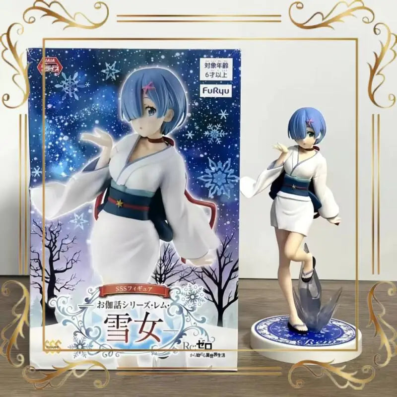 Оригинална фигурка Re:ZERO Starting Life in Another World, Rem, Snow Woman, Lum, Kaguya, химе, аниме, екшън модел, играчка, кукла, коледен подарък