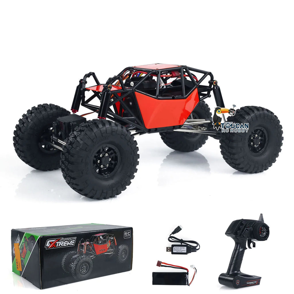 RC Car 1/10 Scale RC Off Road Vehicles Climbing Car 4x4 Remote Control Rock Crawler W/Battery USB Charging Cable Gift Boys Toys