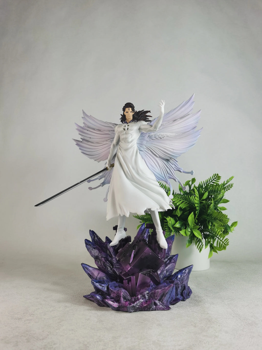 31cm Bleach Aizen Figure Aizen Sousuke Anime Figurine Pvc Model Gk Statue Collectible Toys Doll Desk Decoration In Stock Gifts