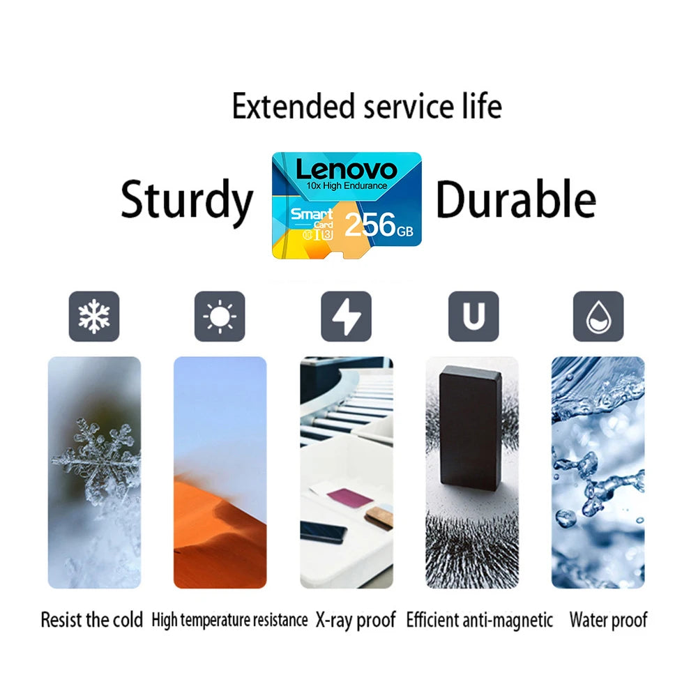 Lenovo 1TB High Speed Memory Card 512GB 256GB Class 10 2TB Micro TF SD Card 1TB SD Memory Card For Nintendo Switch Phone/Ps4
