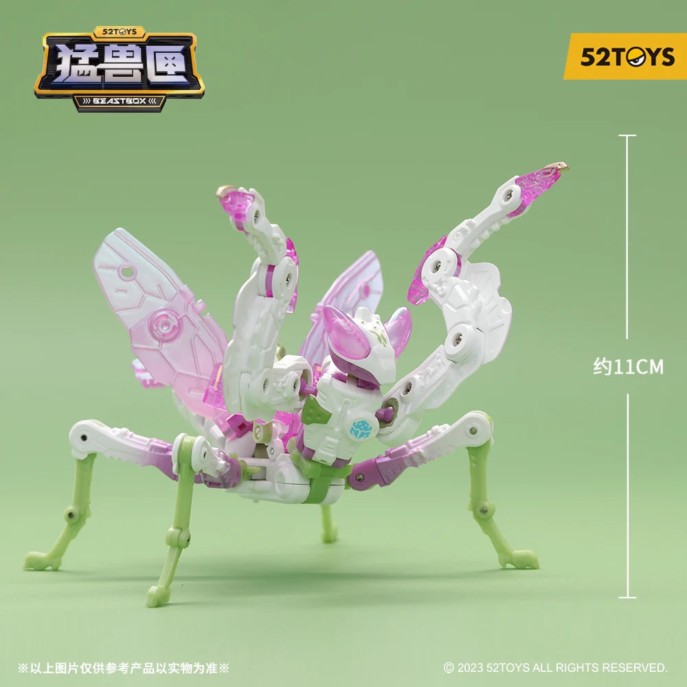 52TOYS Beastbox BB-37LO LOTUS  Mantis Deformation Robot, Converting in Mecha and Cube, Action Figure, Collectible Gift for teens