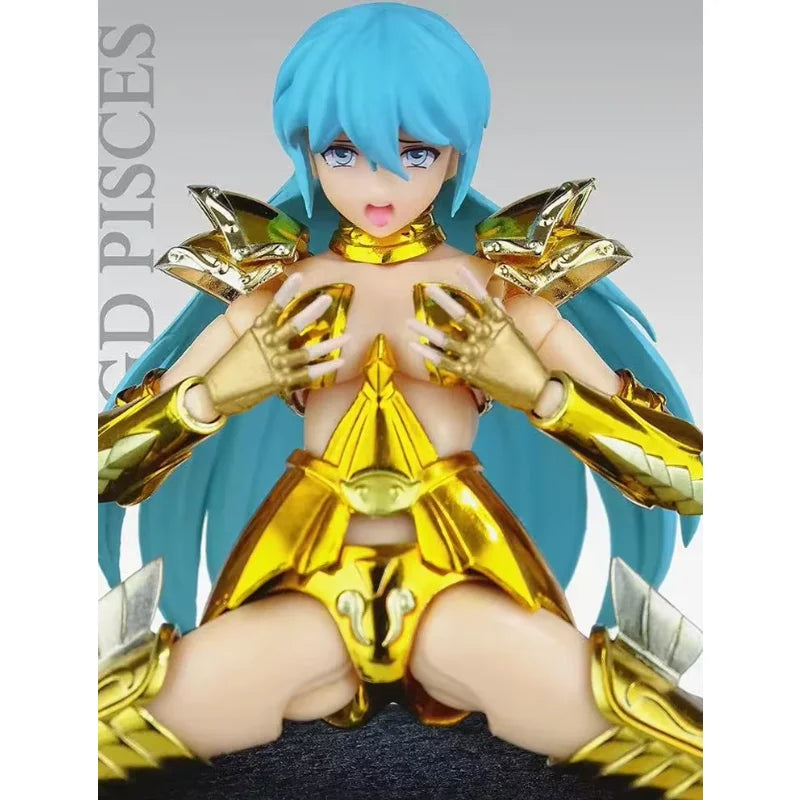 Female Pisce Arie Scorpio Aquariu 15cm Model Great Toys GT Saint Seiya Myth Cloth Knights of the Zodiac sex girl Action Figure