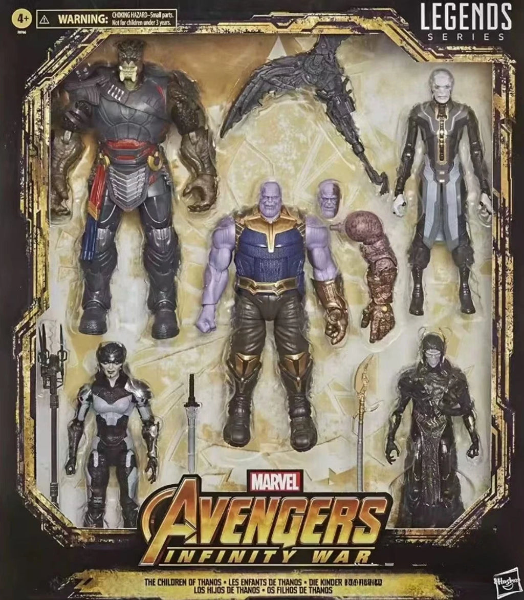 Hasbro Marvel Legends Series Toys 6-Inch Collectible Action Figure 5-Pack The Children of Thanos, 5 Figures Action Figures