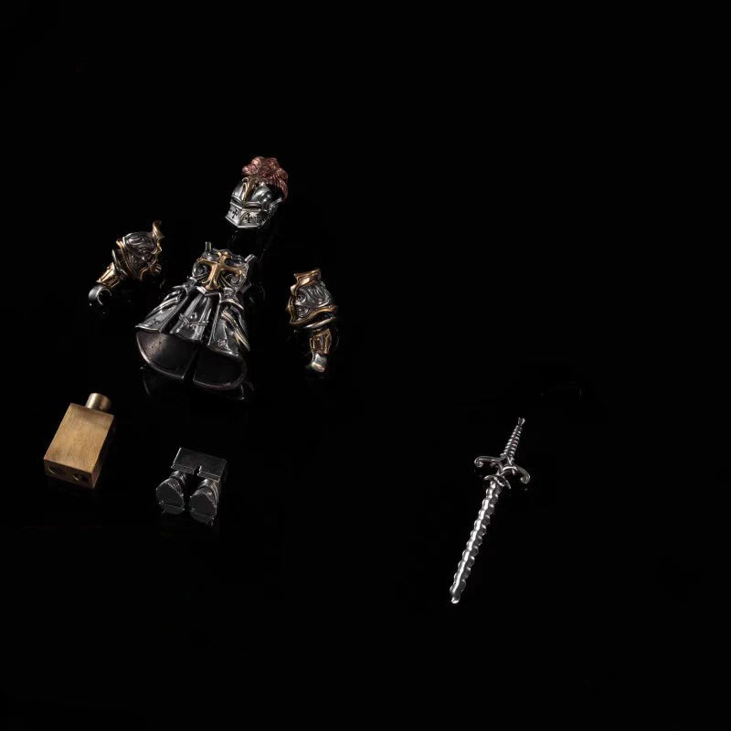 Ancient Tough Character Heroes Delicate Metal Figurine Crusades Templar MOC Building Blocks Magnetic Detachable Bricks Toys