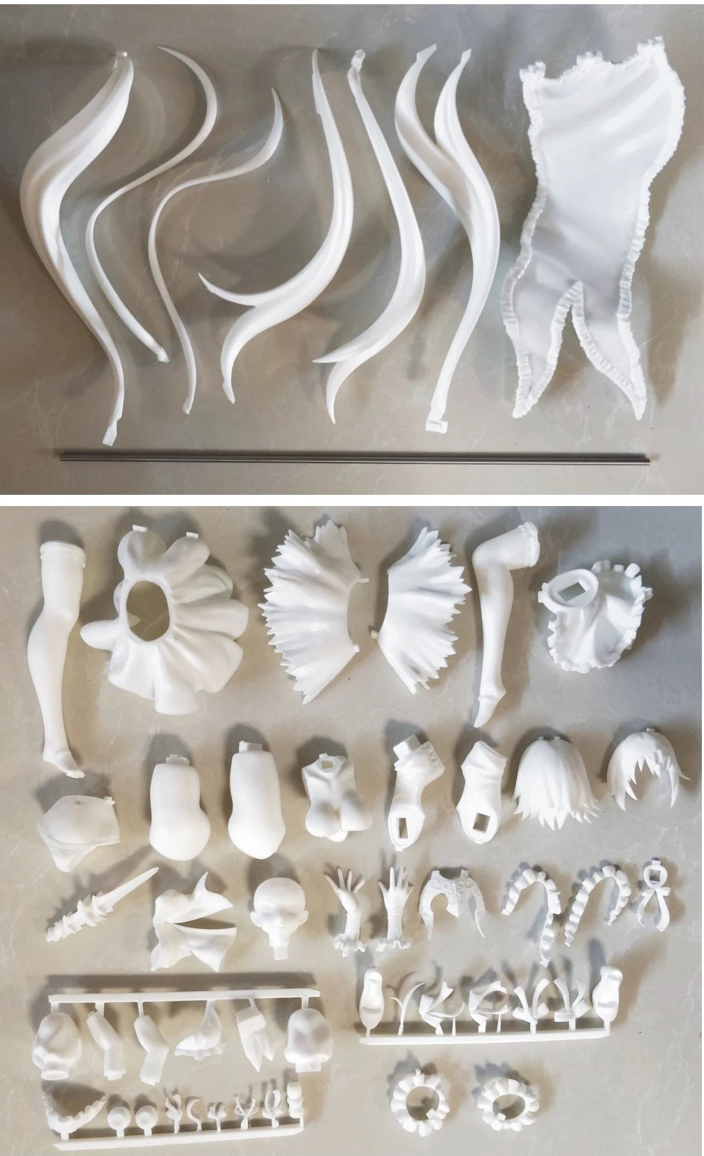 1/6 Anime Joan of Arc Fate/Grand Order maid Kit kawaii Resin GK DIY White Assembly GK Model Statue Toys doll Collection Gifts