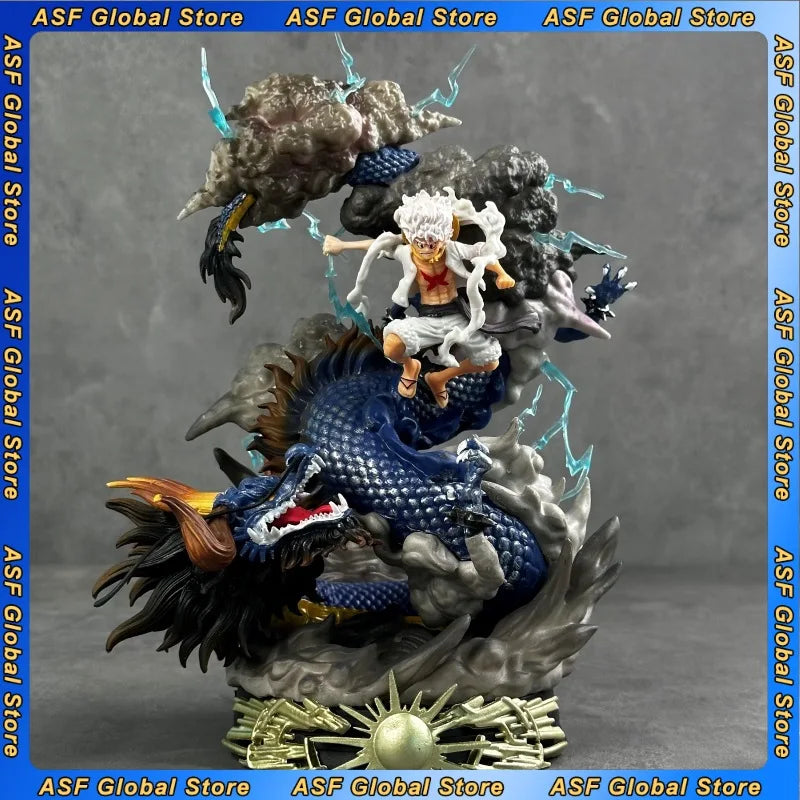 23 см Нова ЕДНА ЧАСТ Аниме Фигурка Маймуна Д. Луфи Периферна PVC Модел Сцена Статуя Декорация Настолни Орнаменти Подарък за Рожден Ден Играчка