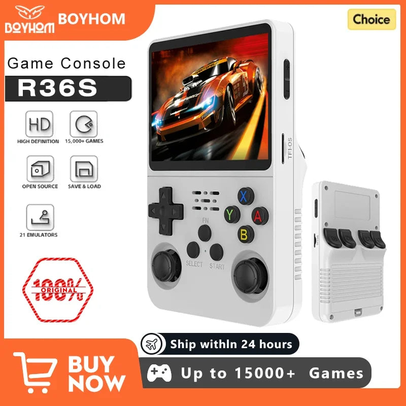 Open Source R36S Retro Handheld-Videospielkonsole Linux-System 3,5-Zoll-IPS-Bildschirm Tragbarer Pocket-Video-Player 64 GB 128 G Spiele