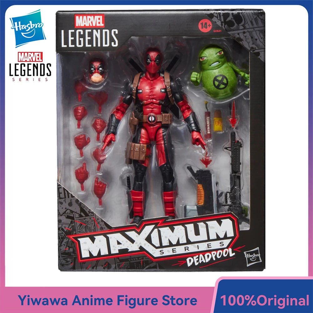 [In-Stock] Original Hasbro Marvel Legends Maximum Series Deadpool & Doop 15cm Deluxe Anime Action Figure Model Ornament Toys
