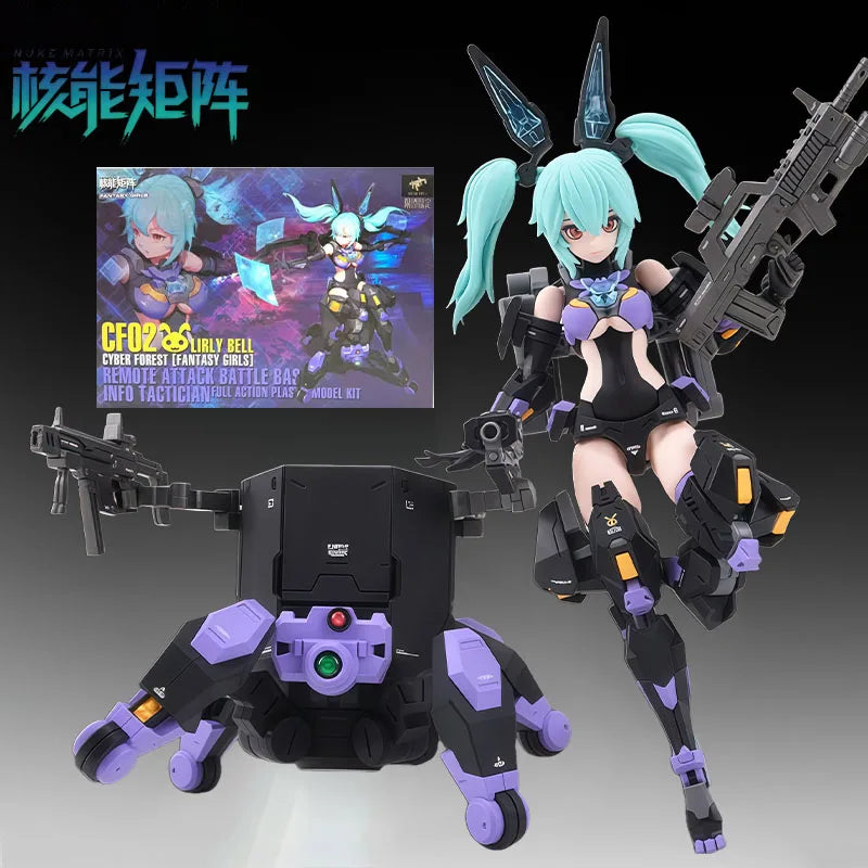 NUKE MATRIX Original MODEL KIT Lilin Bell Mirror Sneak & Lilin BellAnime Action Figure Assembly Model Toys  Model Gifts for Boys