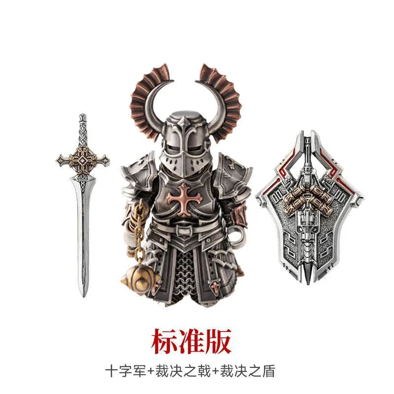 Magnetic Detachable Mech Arbiter Armor Seraph Knights Templar MOC Building Blocks Delicate Metal Figurine Ornament Bricks Toys