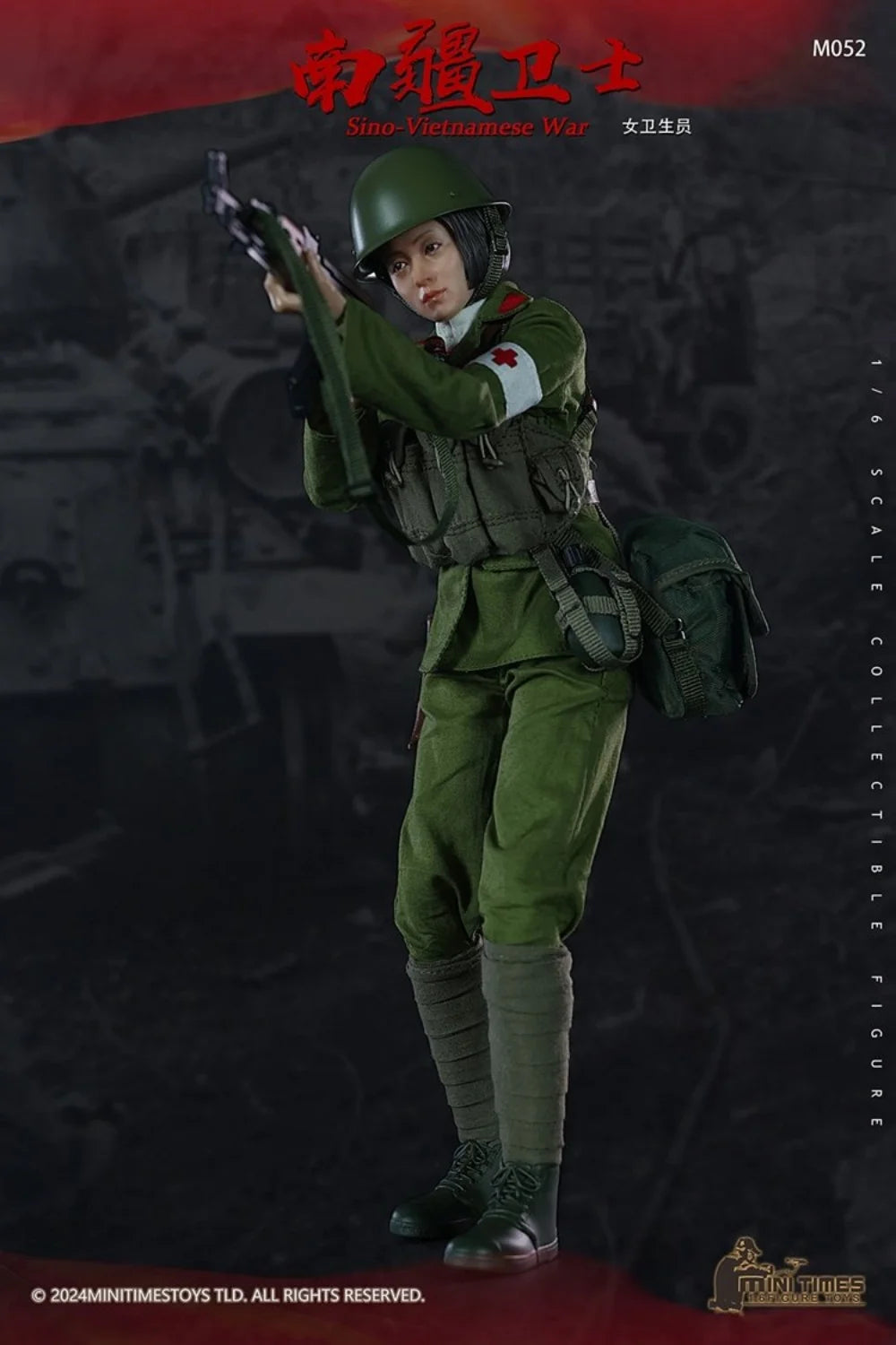 In Stock minitimes toys M052 1/6 Scale Female Soldier Health Worker Full Set for 12inchs Action Figure Model Toys Gifts