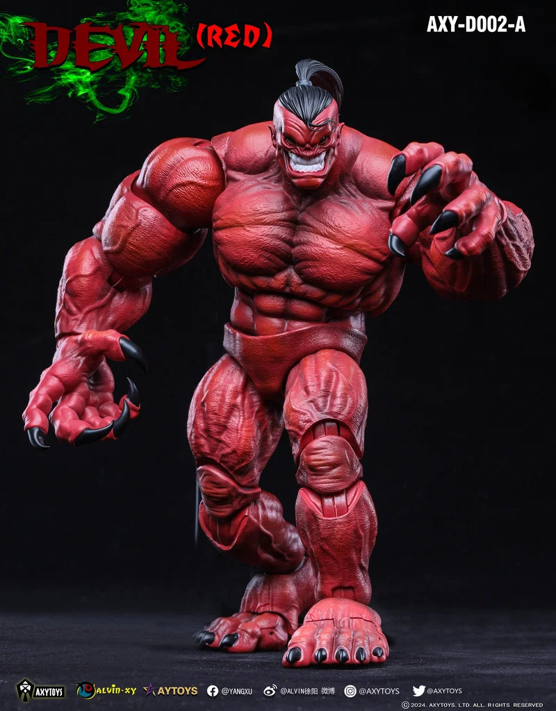 Axytoys Axy-D001-A 1/12 Men Soldier Devil Red Grey Orcs Demon Full Set 6inch Action Figure Collectible Toys Gifts