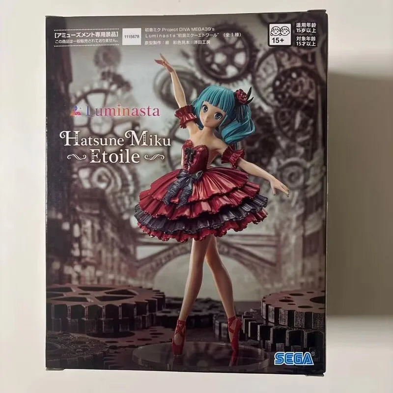 In Stock  Project DIVA  SEGA Luminasta Hatsune Miku: Project  “Hatsune Miku-Star” PVC 19CM Anime Action Figures Toy Gift
