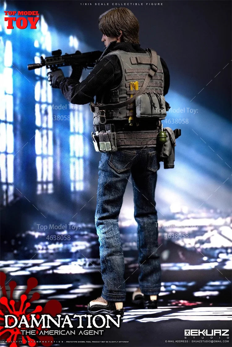 2025 Q2 EKUAZ STUDIO EKS09 1/6 The American Agent Male Soldier Figurine Model 12'' Action Figure Full Set for Collectible