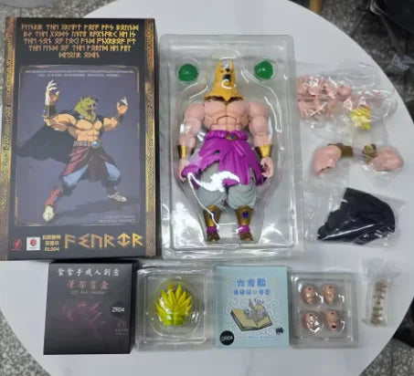 In Stock 10-Inch Kong Studio Beast Deities Dragon Ball Z Broly Figure Super Saiyan 3 Broly Norse God Fenrir