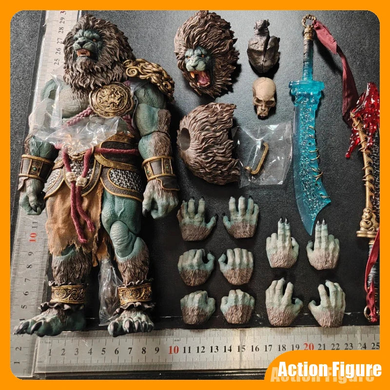 In Stock Spot Nottaa 1/12 Shiziling Leopard Green Lion Action Figure Mythical Soldier Statue Model Collectible Ornament Gift Toy