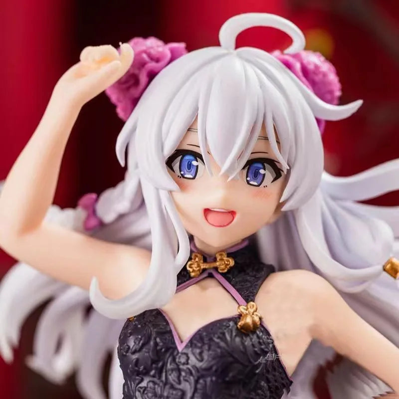 The Journey of Elaina Anime Figures Kimono Cheongsam Elaina Doll Action Figure PVC Model Collect Toys for Children Birthday Gift