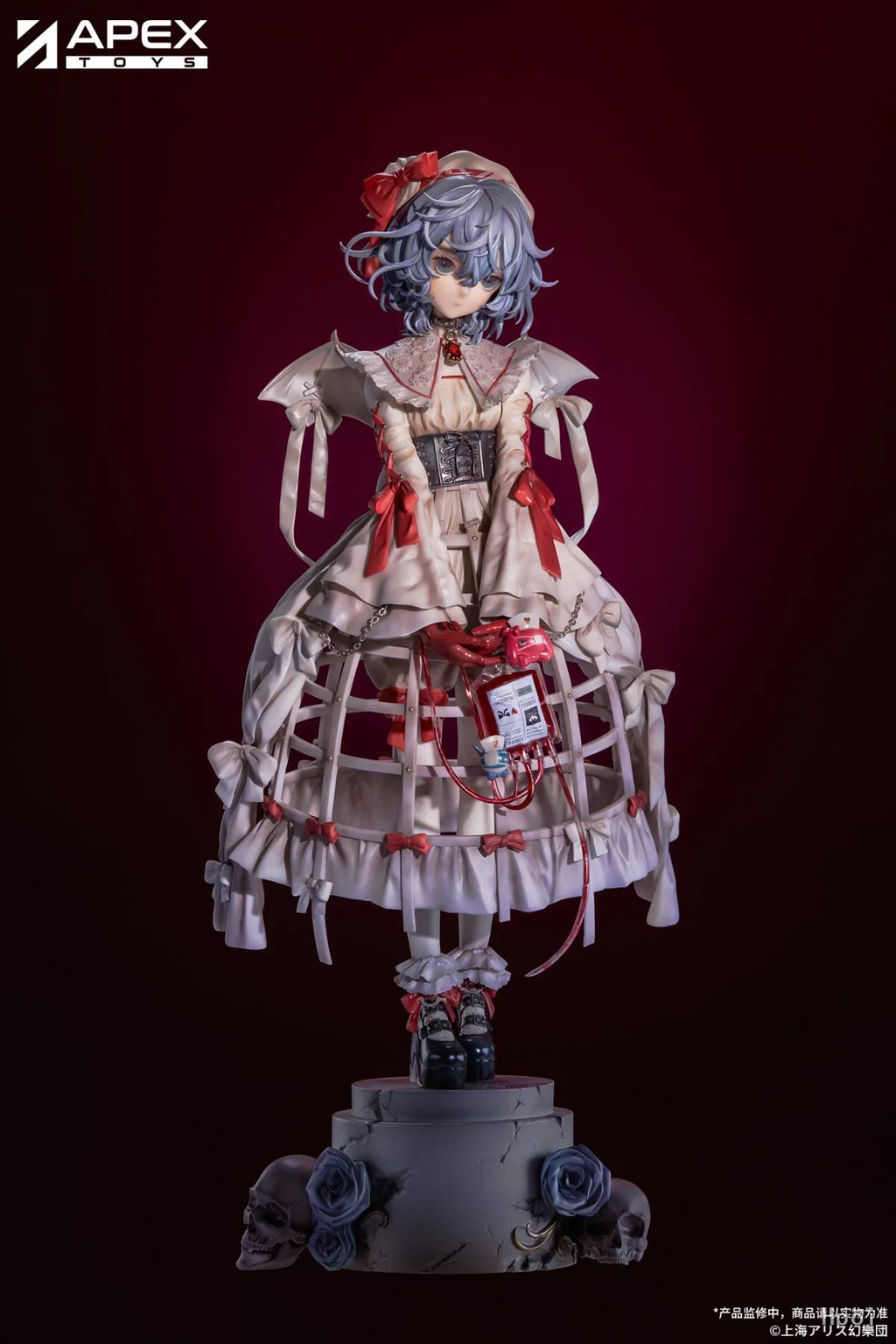 In Stock Original APEX  TOYS Touhou Project Remilia Scarlet 29cm Anime Decorative Girl Gift Doll 1/7 Model Ornament