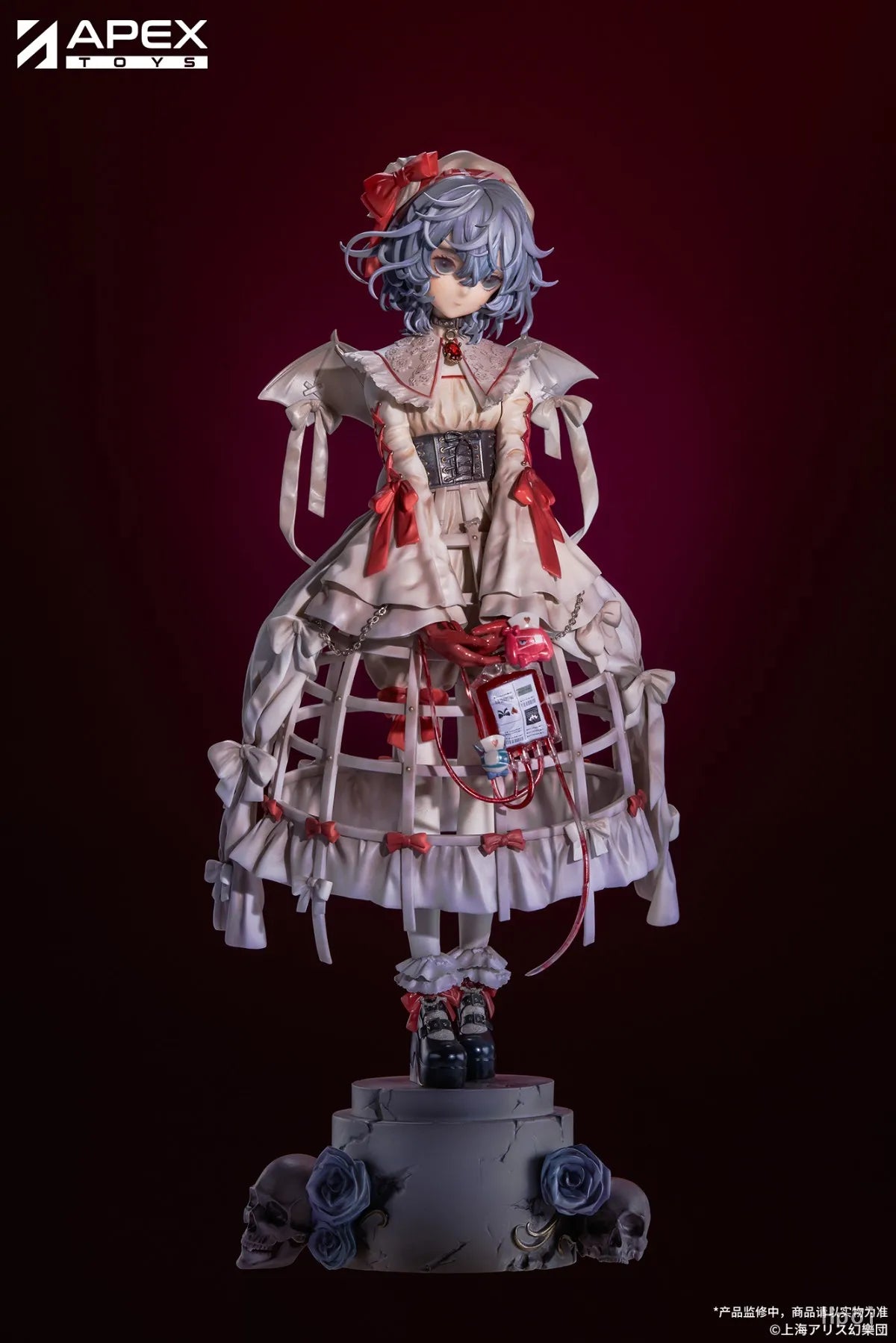 In Stock Original APEX  TOYS Touhou Project Remilia Scarlet 29cm Anime Decorative Girl Gift Doll 1/7 Model Ornament