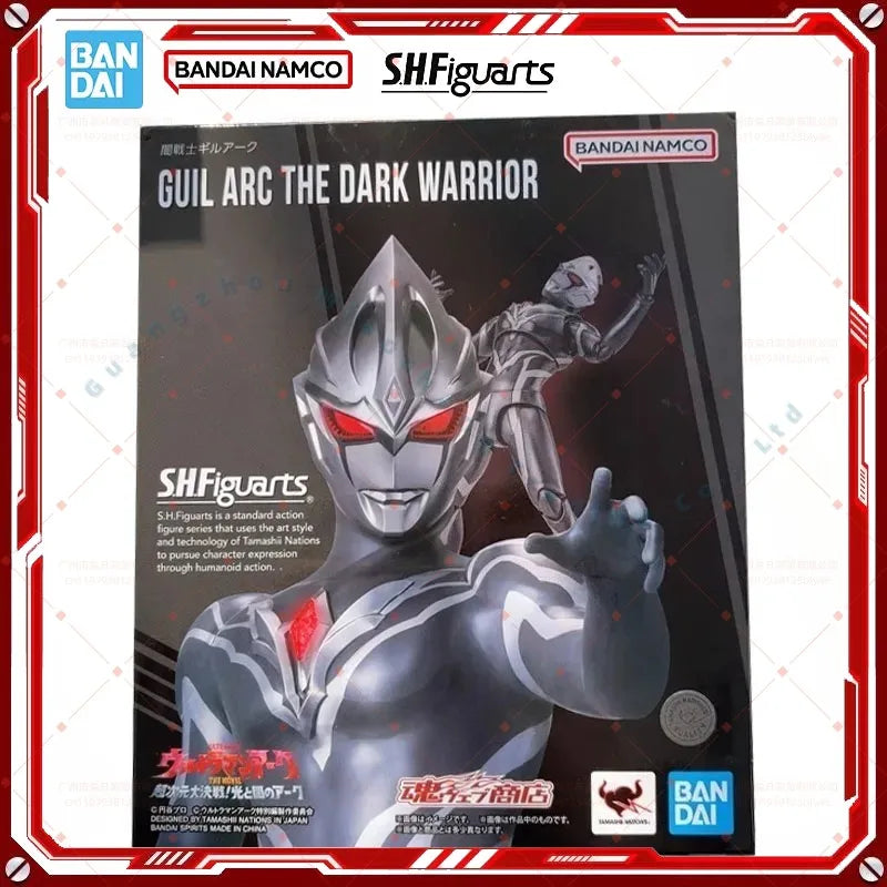 In Stock Genuine Bandai Ultraman Model Kit SHF Guil Arc The Dark Warrior Anime Action Figure Collection Finished Model Toys Gift