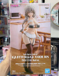 Original BANPRESTO GLITTER＆GLAMOURS Uzaki-chan Wants To Play! Uzaki Tsuki Maid Style 27CM Anime Figure Model Toy Gift Ornament
