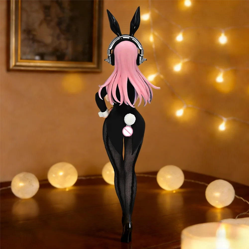 1pc Super Sonico New Bunny Girl Ver. Collectible Figure | Ambient Bishoujo Statue | Ideal Holiday Gift for Friends & Couples.