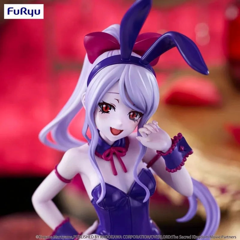 Hot Origina  Furyu Bicute 26cm Bunnies Shalltear Bloodfallen Bunny Girl Overlord Collectible Model Anime Figure Toy Birthday Gif