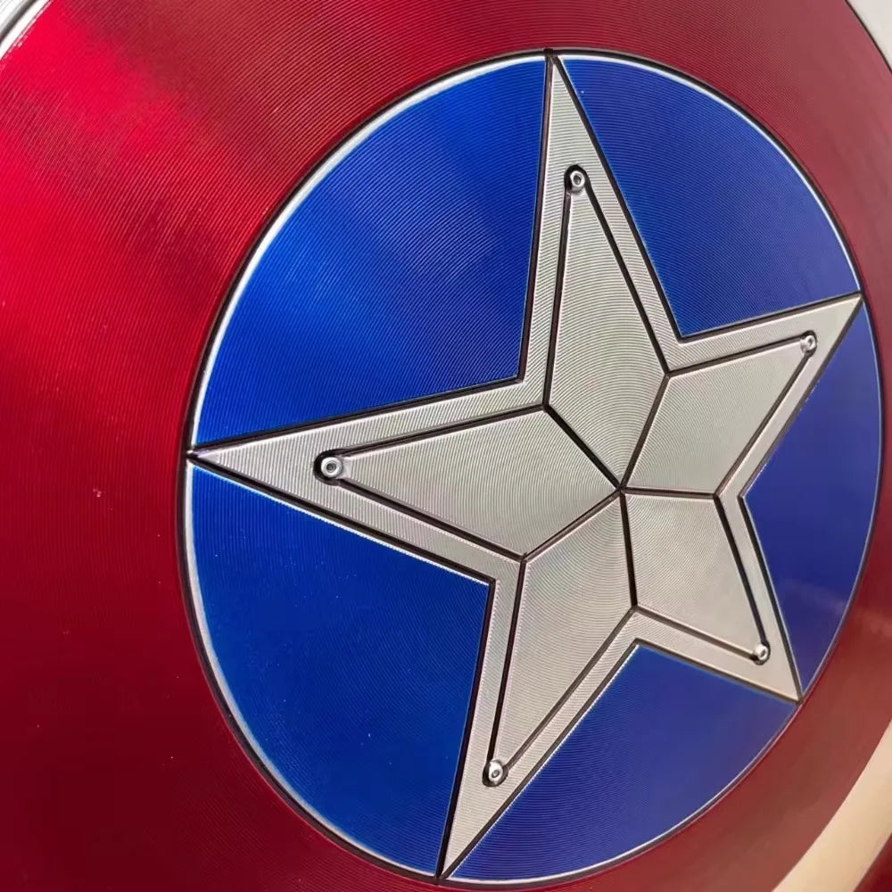 60 cm Superheld Captain America Shield Premium-Version Modell Plastikwaffen Kostüm Kostümparty Bühnengeschenk Spielzeugsammlung