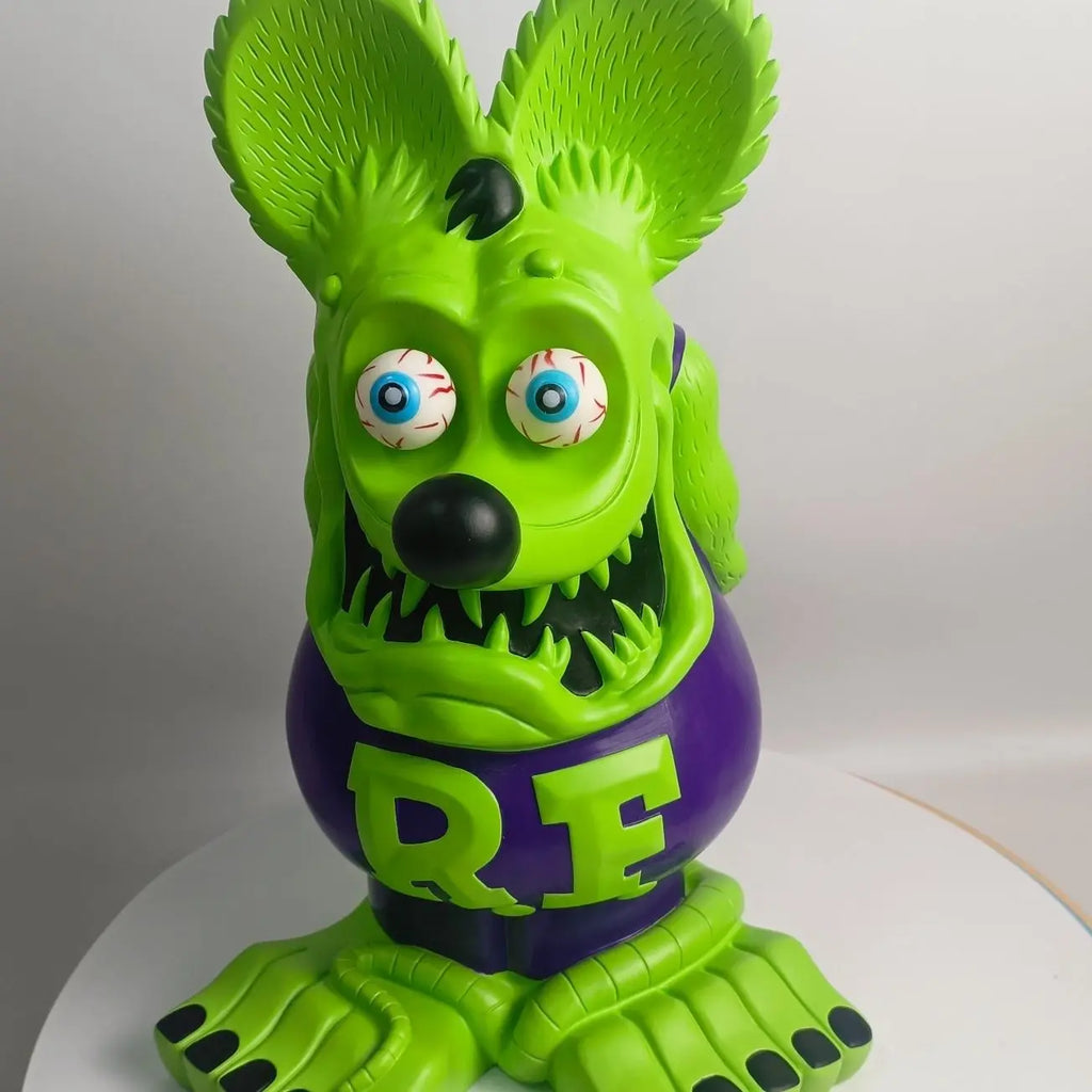 2025 Hot Selling OverSize 33cm tall The Tales of the Rat Fink Rat Fink PVC Statue Figure Collectible Model Toy