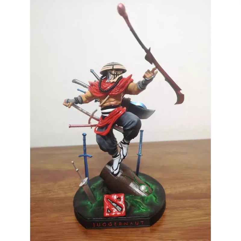 20cm DOTA2 Figure JUGG Handmade Customization Anime Collectible Model Resin Desktop Decorations Holiday Gifts Children Toys