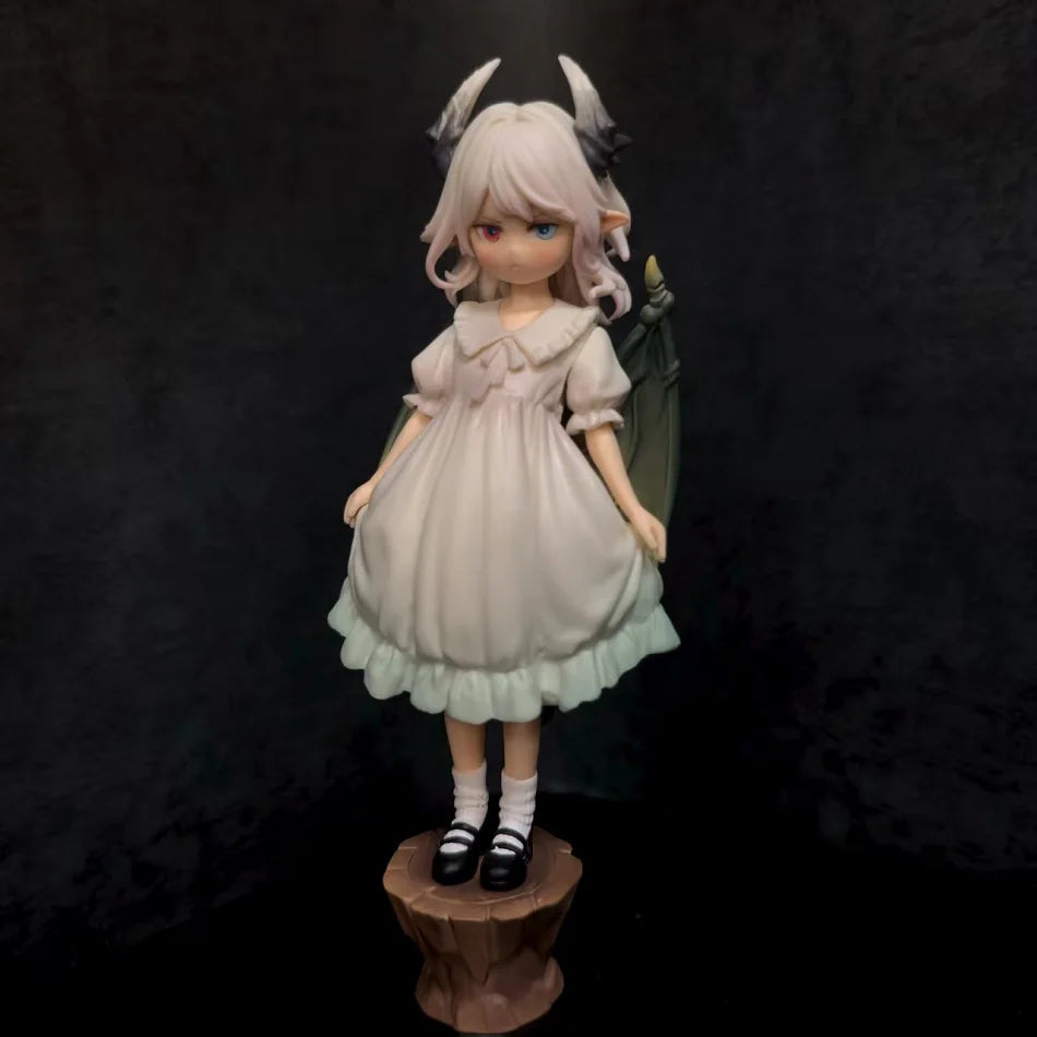 Hot sale Angry Dragon Girl Figure GK Original Beauty Girl Loli Anime 2D Model Desktop Chassis Ornaments Peripherals