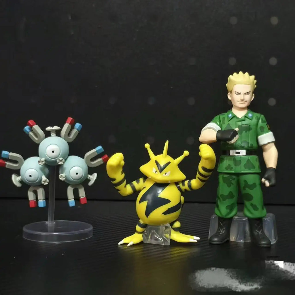 Genuine 1/20 Scale The World MATISSE RARECOIL ELEBOO Magneton Electabuzz Lt Surge Cute Action Figure Model Toys