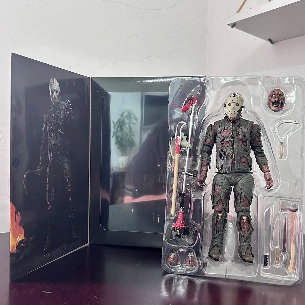 NECA Петък Джейсън 13-та фигурка Нова кръв Джейсън Ворхийс екшън фигурка Част VII Ужаси Хелоуин колекция играчки кукли подаръци