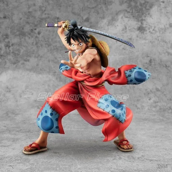 【SF】In Stock MegaHouse Portrait.Of.Pirates ONE PIECE Monkey D. Luffy 1/8 Scale Figures Model Collection Gift